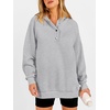 image:imageANRABESS Womens Oversized Hoodies V Neck Henley Sweatshirts  Long Sleeve Button Pullover Soft Cozy Fleece Warm Fabric Casual Teen Girls Y2K Clothes Fall Winter Fashion OutfitsGrey