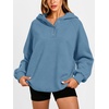 image:imageANRABESS Womens Oversized Hoodies V Neck Henley Sweatshirts  Long Sleeve Button Pullover Soft Cozy Fleece Warm Fabric Casual Teen Girls Y2K Clothes Fall Winter Fashion OutfitsBlue