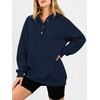 image:imageANRABESS Womens Oversized Hoodies V Neck Henley Sweatshirts  Long Sleeve Button Pullover Soft Cozy Fleece Warm Fabric Casual Teen Girls Y2K Clothes Fall Winter Fashion OutfitsNavy