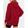 image:imageANRABESS Womens Oversized Hoodies V Neck Henley Sweatshirts  Long Sleeve Button Pullover Soft Cozy Fleece Warm Fabric Casual Teen Girls Y2K Clothes Fall Winter Fashion OutfitsRed