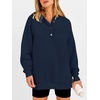 image:imageANRABESS Womens Oversized Hoodies V Neck Henley Sweatshirts  Long Sleeve Button Pullover Soft Cozy Fleece Warm Fabric Casual Teen Girls Y2K Clothes Fall Winter Fashion OutfitsNavy