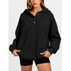 image:imageANRABESS Womens Oversized Hoodies V Neck Henley Sweatshirts  Long Sleeve Button Pullover Soft Cozy Fleece Warm Fabric Casual Teen Girls Y2K Clothes Fall Winter Fashion OutfitsBlack