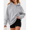 image:imageANRABESS Womens Oversized Hoodies V Neck Henley Sweatshirts  Long Sleeve Button Pullover Soft Cozy Fleece Warm Fabric Casual Teen Girls Y2K Clothes Fall Winter Fashion OutfitsGrey