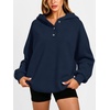 image:imageANRABESS Womens Oversized Hoodies V Neck Henley Sweatshirts  Long Sleeve Button Pullover Soft Cozy Fleece Warm Fabric Casual Teen Girls Y2K Clothes Fall Winter Fashion OutfitsNavy