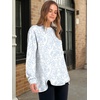 image:imageANRABESS Womens Oversized Printed Henley Neck Sweatshirt  Long Sleeve Tunic Pullover Half Button Curved Hem Side Slit Loose Fit Lightweight  Casual Daily for Leggings Fall WinterWhite Floral