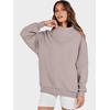 image:imageANRABESS Womens Oversized Sweatshirts Mock Neck Pullover  Cozy Fleece Long Sleeve Tops Casual Daily Wear Going Out amp Preppy Loose Fit 2026 Fall Winter Trendy OutfitsKhaki