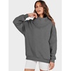 image:imageANRABESS Womens Oversized Sweatshirts Mock Neck Pullover  Cozy Fleece Long Sleeve Tops Casual Daily Wear Going Out amp Preppy Loose Fit 2026 Fall Winter Trendy OutfitsDark Grey