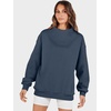 image:imageANRABESS Womens Oversized Sweatshirts Mock Neck Pullover  Cozy Fleece Long Sleeve Tops Casual Daily Wear Going Out amp Preppy Loose Fit 2026 Fall Winter Trendy OutfitsDark Navy Blue