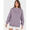image:imageANRABESS Womens Oversized Sweatshirts Mock Neck Pullover  Cozy Fleece Long Sleeve Tops Casual Daily Wear Going Out amp Preppy Loose Fit 2026 Fall Winter Trendy OutfitsNutmeg