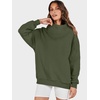 image:imageANRABESS Womens Oversized Sweatshirts Mock Neck Pullover  Cozy Fleece Long Sleeve Tops Casual Daily Wear Going Out amp Preppy Loose Fit 2026 Fall Winter Trendy OutfitsOlive