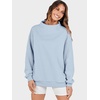 image:imageANRABESS Womens Oversized Sweatshirts Mock Neck Pullover  Cozy Fleece Long Sleeve Tops Casual Daily Wear Going Out amp Preppy Loose Fit 2026 Fall Winter Trendy OutfitsLight Blue