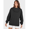 image:imageANRABESS Womens Oversized Sweatshirts Mock Neck Pullover  Cozy Fleece Long Sleeve Tops Casual Daily Wear Going Out amp Preppy Loose Fit 2026 Fall Winter Trendy OutfitsBlack
