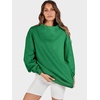 image:imageANRABESS Womens Oversized Sweatshirts Mock Neck Pullover  Cozy Fleece Long Sleeve Tops Casual Daily Wear Going Out amp Preppy Loose Fit 2026 Fall Winter Trendy OutfitsGreen