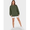 image:imageANRABESS Womens Oversized Sweatshirts Mock Neck Pullover  Cozy Fleece Long Sleeve Tops Casual Daily Wear Going Out amp Preppy Loose Fit 2026 Fall Winter Trendy OutfitsOlive