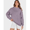 image:imageANRABESS Womens Oversized Sweatshirts Mock Neck Pullover  Cozy Fleece Long Sleeve Tops Casual Daily Wear Going Out amp Preppy Loose Fit 2026 Fall Winter Trendy OutfitsNutmeg