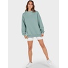image:imageANRABESS Womens Oversized Sweatshirts Mock Neck Pullover  Cozy Fleece Long Sleeve Tops Casual Daily Wear Going Out amp Preppy Loose Fit 2026 Fall Winter Trendy OutfitsLight Green