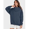 image:imageANRABESS Womens Oversized Sweatshirts Mock Neck Pullover  Cozy Fleece Long Sleeve Tops Casual Daily Wear Going Out amp Preppy Loose Fit 2026 Fall Winter Trendy OutfitsDark Navy Blue