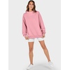 image:imageANRABESS Womens Oversized Sweatshirts Mock Neck Pullover  Cozy Fleece Long Sleeve Tops Casual Daily Wear Going Out amp Preppy Loose Fit 2026 Fall Winter Trendy OutfitsLight Pink