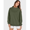 image:imageANRABESS Womens Oversized Sweatshirts Mock Neck Pullover  Cozy Fleece Long Sleeve Tops Casual Daily Wear Going Out amp Preppy Loose Fit 2026 Fall Winter Trendy OutfitsOlive