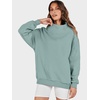 image:imageANRABESS Womens Oversized Sweatshirts Mock Neck Pullover  Cozy Fleece Long Sleeve Tops Casual Daily Wear Going Out amp Preppy Loose Fit 2026 Fall Winter Trendy OutfitsLight Green
