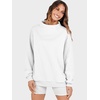 image:imageANRABESS Womens Oversized Sweatshirts Mock Neck Pullover  Cozy Fleece Long Sleeve Tops Casual Daily Wear Going Out amp Preppy Loose Fit 2026 Fall Winter Trendy OutfitsWhite