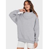 image:imageANRABESS Womens Oversized Sweatshirts Mock Neck Pullover  Cozy Fleece Long Sleeve Tops Casual Daily Wear Going Out amp Preppy Loose Fit 2026 Fall Winter Trendy OutfitsGrey