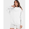image:imageANRABESS Womens Oversized Sweatshirts Mock Neck Pullover  Cozy Fleece Long Sleeve Tops Casual Daily Wear Going Out amp Preppy Loose Fit 2026 Fall Winter Trendy OutfitsWhite