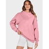 image:imageANRABESS Womens Oversized Sweatshirts Mock Neck Pullover  Cozy Fleece Long Sleeve Tops Casual Daily Wear Going Out amp Preppy Loose Fit 2026 Fall Winter Trendy OutfitsLight Pink