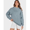 image:imageANRABESS Womens Oversized Sweatshirts Mock Neck Pullover  Cozy Fleece Long Sleeve Tops Casual Daily Wear Going Out amp Preppy Loose Fit 2026 Fall Winter Trendy OutfitsDeep Blue