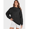 image:imageANRABESS Womens Oversized Sweatshirts Mock Neck Pullover  Cozy Fleece Long Sleeve Tops Casual Daily Wear Going Out amp Preppy Loose Fit 2026 Fall Winter Trendy OutfitsBlack