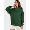 image:imageANRABESS Womens Oversized Sweatshirts Mock Neck Pullover  Cozy Fleece Long Sleeve Tops Casual Daily Wear Going Out amp Preppy Loose Fit 2026 Fall Winter Trendy OutfitsDark Green