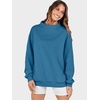 image:imageANRABESS Womens Oversized Sweatshirts Mock Neck Pullover  Cozy Fleece Long Sleeve Tops Casual Daily Wear Going Out amp Preppy Loose Fit 2026 Fall Winter Trendy OutfitsBlue