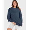 image:imageANRABESS Womens Oversized Sweatshirts Mock Neck Pullover  Cozy Fleece Long Sleeve Tops Casual Daily Wear Going Out amp Preppy Loose Fit 2026 Fall Winter Trendy OutfitsDark Navy Blue