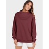 image:imageANRABESS Womens Oversized Sweatshirts Mock Neck Pullover  Cozy Fleece Long Sleeve Tops Casual Daily Wear Going Out amp Preppy Loose Fit 2026 Fall Winter Trendy OutfitsWine Red