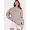 image:imageANRABESS Womens Oversized Sweatshirts Mock Neck Pullover  Cozy Fleece Long Sleeve Tops Casual Daily Wear Going Out amp Preppy Loose Fit 2026 Fall Winter Trendy OutfitsKhaki