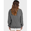 image:imageANRABESS Womens Oversized Sweatshirts Mock Neck Pullover  Cozy Fleece Long Sleeve Tops Casual Daily Wear Going Out amp Preppy Loose Fit 2026 Fall Winter Trendy OutfitsDark Grey