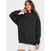 image:imageANRABESS Womens Oversized Sweatshirts Mock Neck Pullover  Cozy Fleece Long Sleeve Tops Casual Daily Wear Going Out amp Preppy Loose Fit 2026 Fall Winter Trendy OutfitsBlack