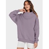 image:imageANRABESS Womens Oversized Sweatshirts Mock Neck Pullover  Cozy Fleece Long Sleeve Tops Casual Daily Wear Going Out amp Preppy Loose Fit 2026 Fall Winter Trendy OutfitsNutmeg