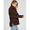 image:imageANRABESS Womens Oversized Turtleneck Tunic Sweater  Chunky Soft Batwing Pullover Side Hem Split Knit Tops Dressy Casual Work Office Clothes for Fall Winter TransitionCoffee