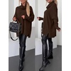image:imageANRABESS Womens Oversized Turtleneck Tunic Sweater  Chunky Soft Batwing Pullover Side Hem Split Knit Tops Dressy Casual Work Office Clothes for Fall Winter TransitionCoffee