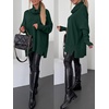 image:imageANRABESS Womens Oversized Turtleneck Tunic Sweater  Chunky Soft Batwing Pullover Side Hem Split Knit Tops Dressy Casual Work Office Clothes for Fall Winter TransitionGreen