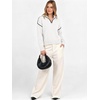 image:imageANRABESS Womens Quarter Zip Collared Cropped Pullover Sweaters  Long Sleeve V Neck Soft Ribbed Knit Shirts Loose Fit Business Casual Tops Fall Winter OutfitsWhite