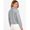 image:imageANRABESS Womens Quarter Zip Collared Cropped Pullover Sweaters  Long Sleeve V Neck Soft Ribbed Knit Shirts Loose Fit Business Casual Tops Fall Winter OutfitsGrey