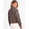 image:imageANRABESS Womens Quarter Zip Collared Cropped Pullover Sweaters  Long Sleeve V Neck Soft Ribbed Knit Shirts Loose Fit Business Casual Tops Fall Winter OutfitsCoffee