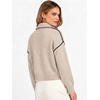 image:imageANRABESS Womens Quarter Zip Collared Cropped Pullover Sweaters  Long Sleeve V Neck Soft Ribbed Knit Shirts Loose Fit Business Casual Tops Fall Winter OutfitsAlmond
