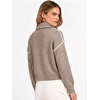 image:imageANRABESS Womens Quarter Zip Collared Cropped Pullover Sweaters  Long Sleeve V Neck Soft Ribbed Knit Shirts Loose Fit Business Casual Tops Fall Winter OutfitsTan