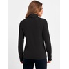 image:imageANRABESS Womens Turtleneck Wool Blend Lightweight Sweaters  Soft Knit Long Sleeve Pullover Tops Basic Versatile Business Casual Office Work Outfits Cozy Daily Wear Fall WinterBlack