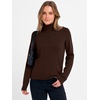 image:imageANRABESS Womens Turtleneck Wool Blend Lightweight Sweaters  Soft Knit Long Sleeve Pullover Tops Basic Versatile Business Casual Office Work Outfits Cozy Daily Wear Fall WinterDark Brown