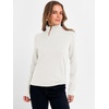 image:imageANRABESS Womens Turtleneck Wool Blend Lightweight Sweaters  Soft Knit Long Sleeve Pullover Tops Basic Versatile Business Casual Office Work Outfits Cozy Daily Wear Fall WinterCream White