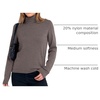 image:imageANRABESS Womens Turtleneck Wool Blend Lightweight Sweaters  Soft Knit Long Sleeve Pullover Tops Basic Versatile Business Casual Office Work Outfits Cozy Daily Wear Fall WinterDark Taupe